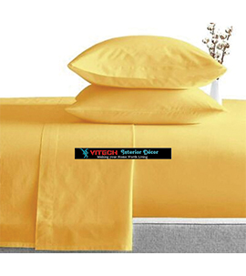 Yellow Cotton Bedsheets 