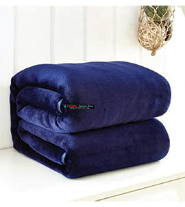 Navy Blue soft throw banket