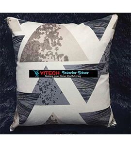 Grey White throw pillow