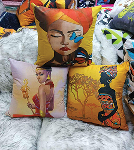 African print pillow cases